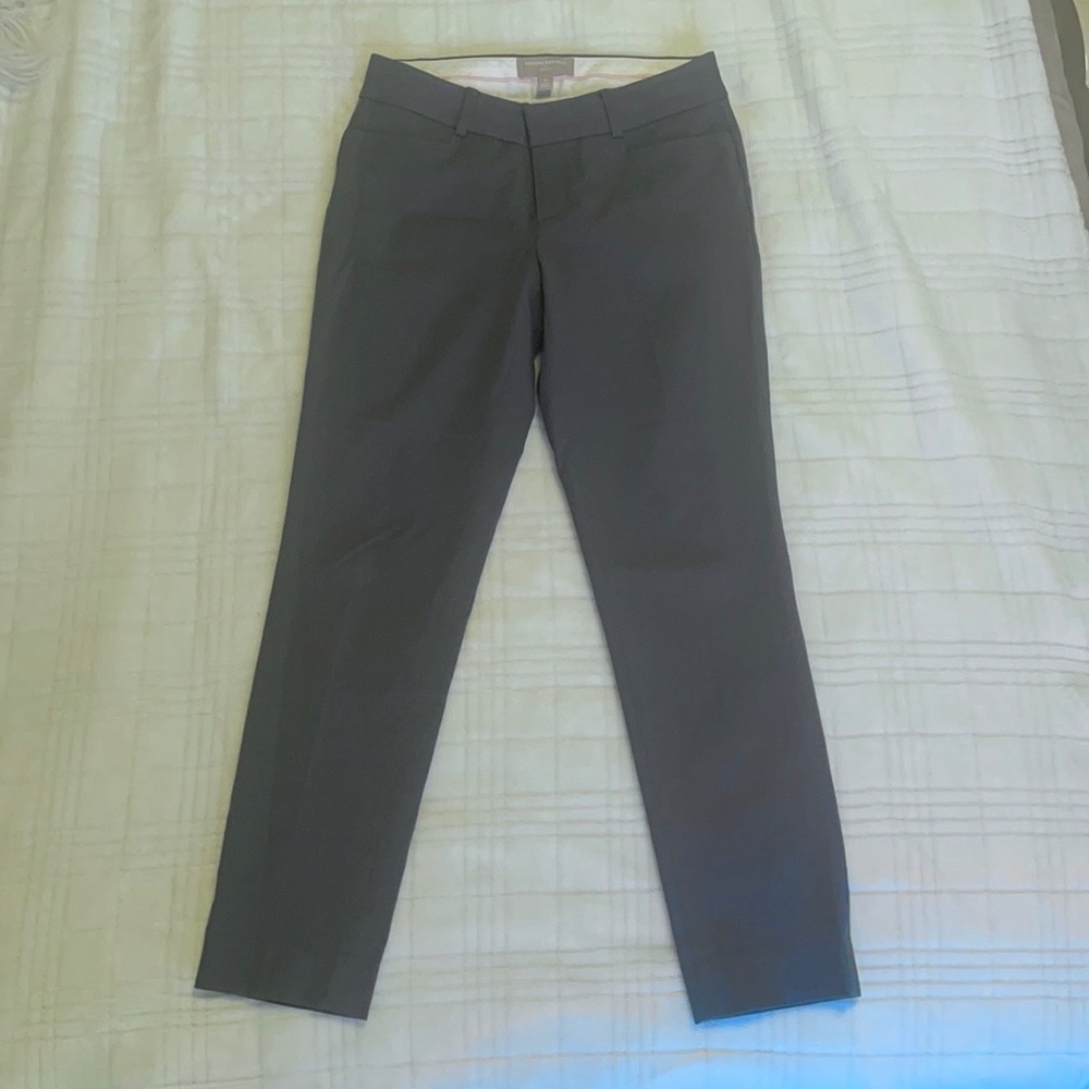 Fitted Grey Work Pants Banana Republic